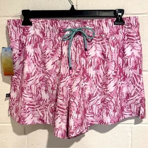 Ocean & Coast men’s purple swim trunks boast shorts drawstring waist